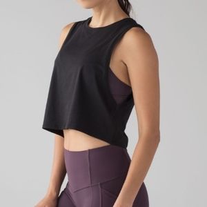 Lululemon Cut Back Crop Top sz 12